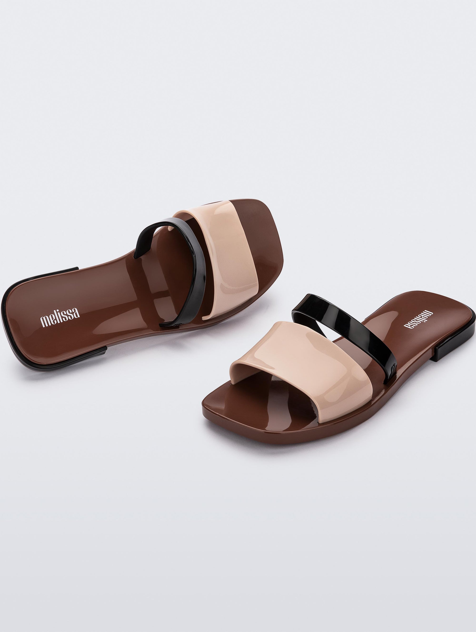 Melissa - Melissa Ivy Slide II Ad - Brown/Beige -