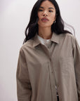 Richer Poorer - Venice Button Up Shirt - Warm Grey - WARM GREY