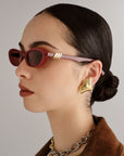 Le Specs - The Whisperer Sunglasses - Garnet -