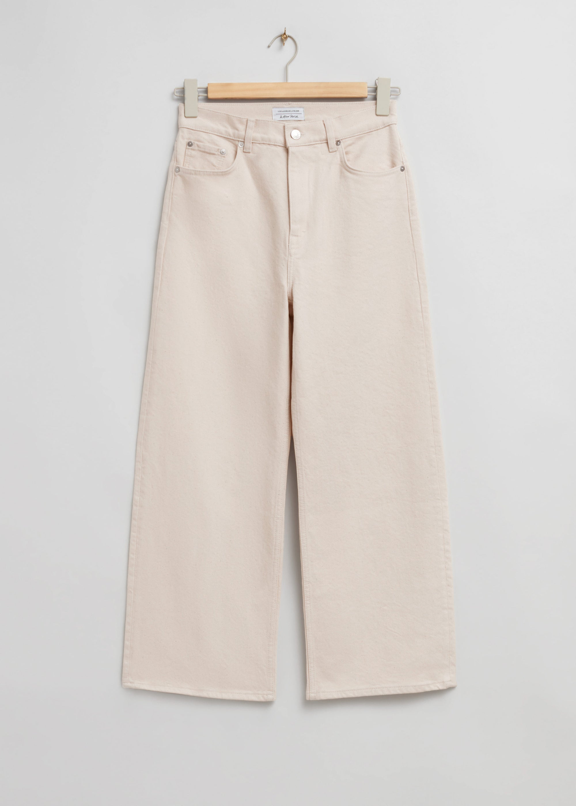 & Other Stories - Wide Cut Crop - Beige -