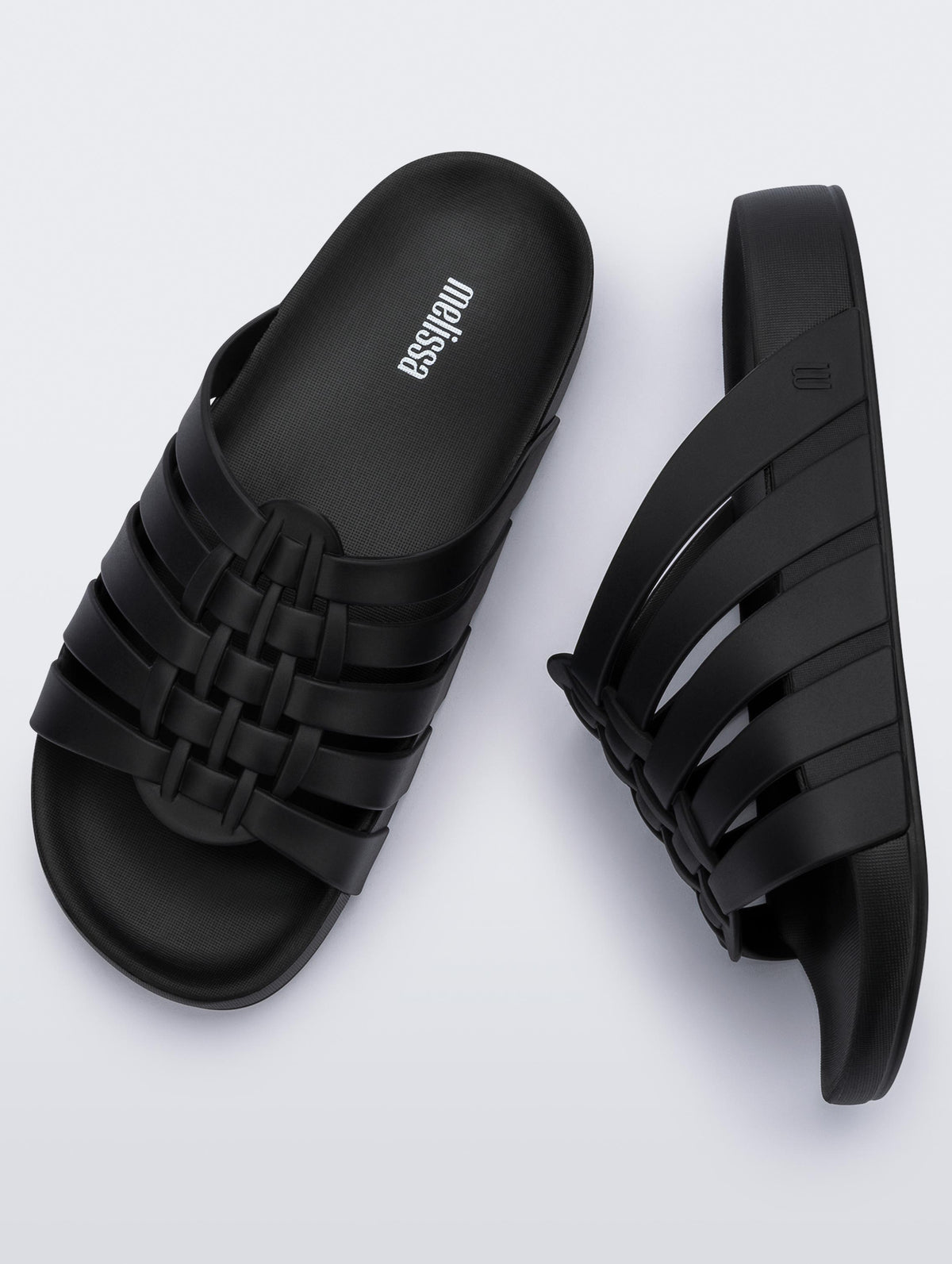 Melissa - Possession Jelly Fisherman Sandal Slide - Matte Black -