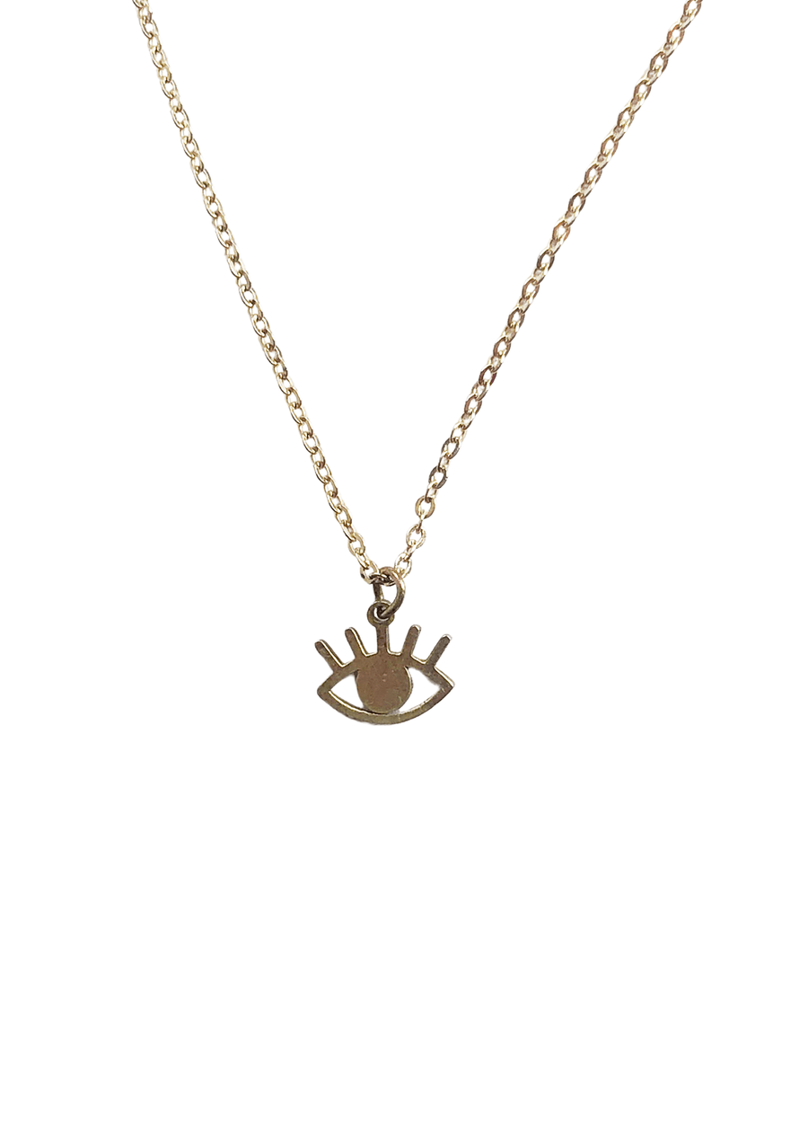 Eye Charm Necklace - Gold - offe market