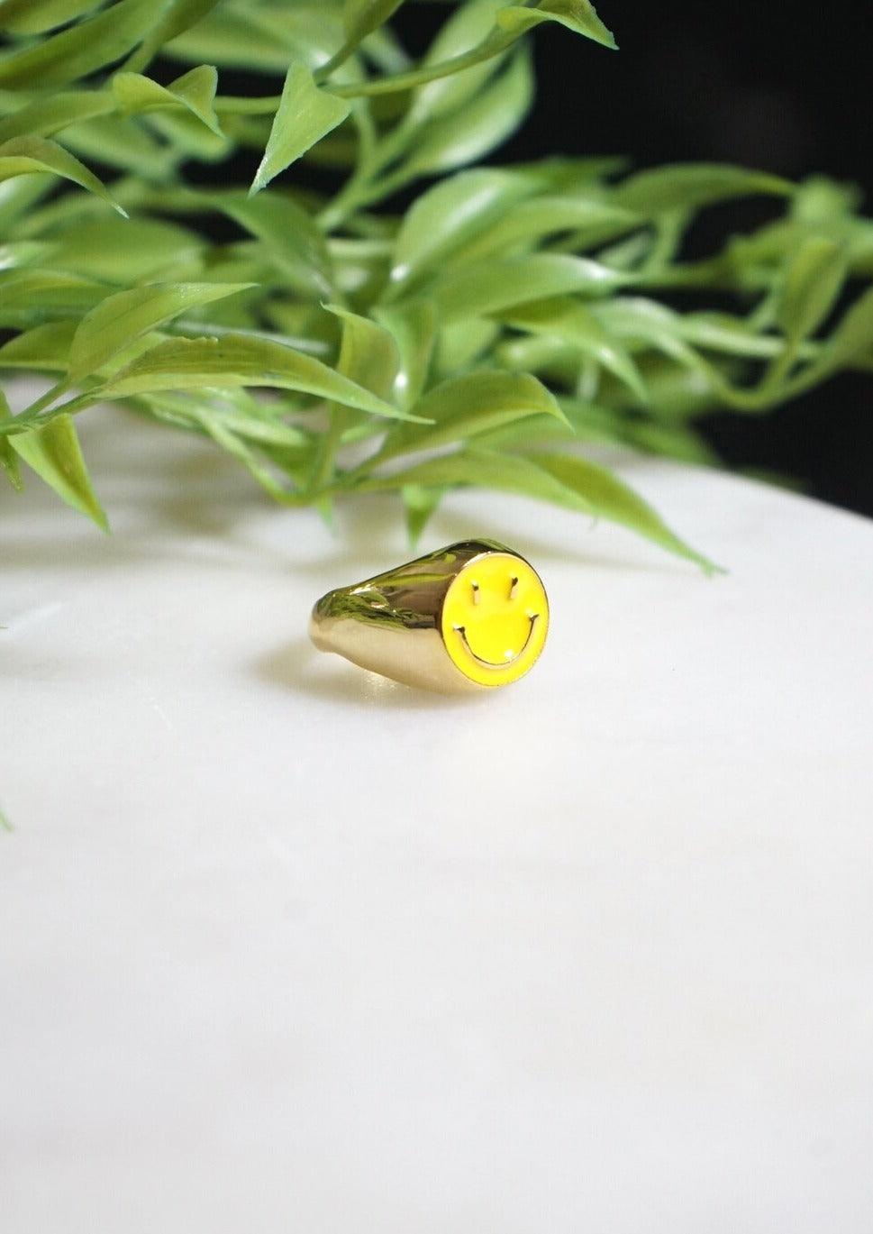 Happy Ring - Yellow Enamel - offe market