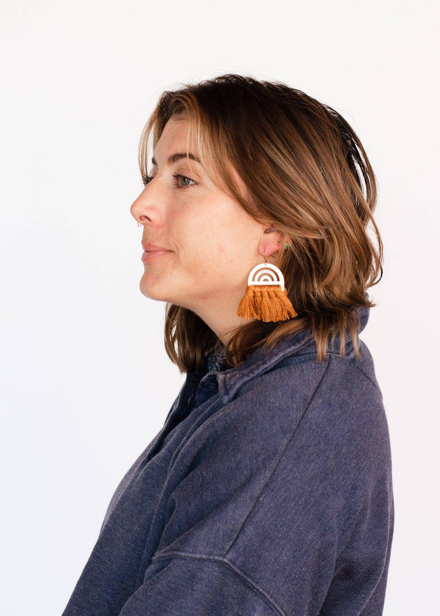 Roads Earrings - Mustard - offe market