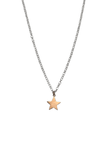 Star Charm Necklace - Silver/Rose Vermeil - offe market