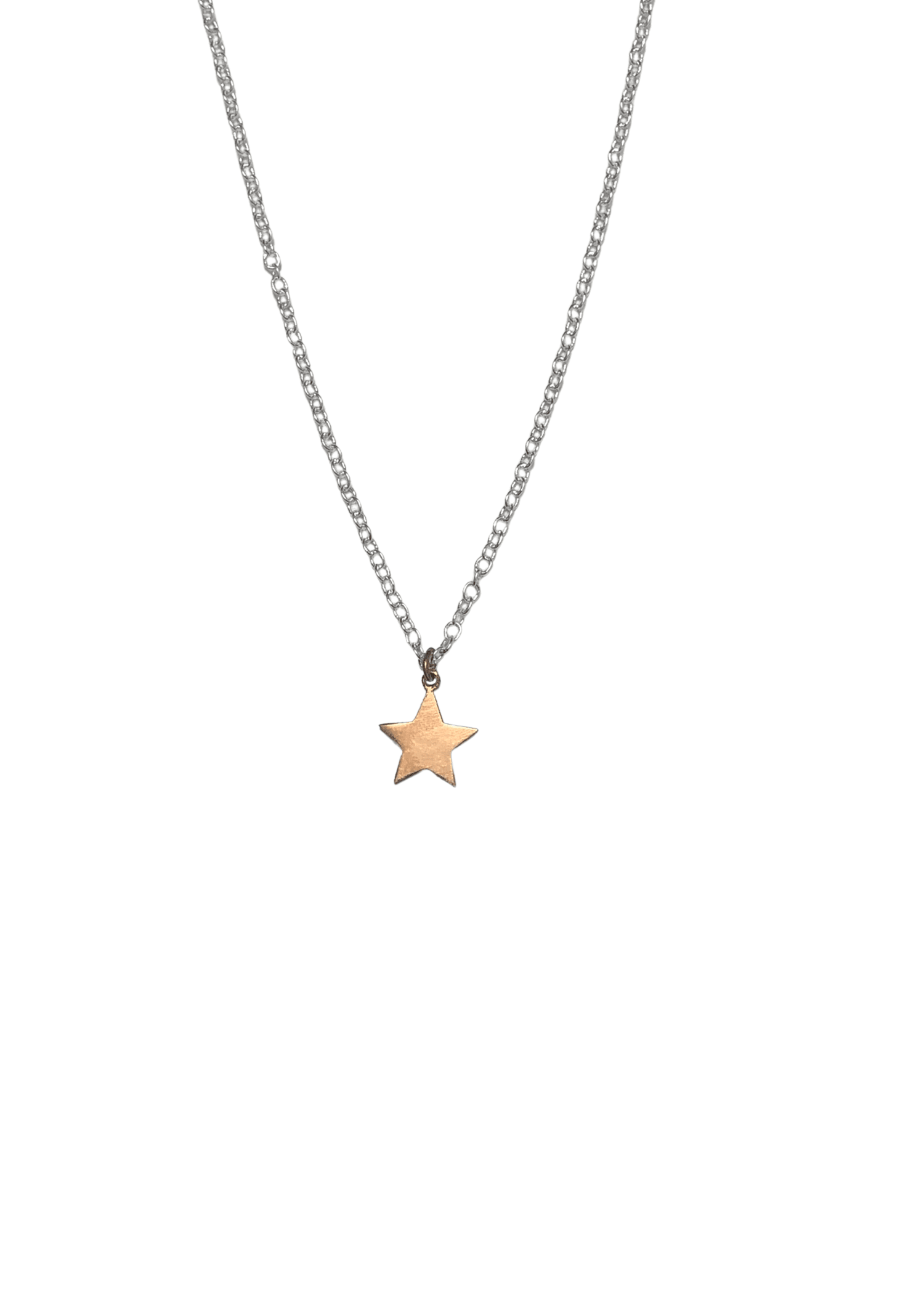 Star Charm Necklace - Silver/Rose Vermeil - offe market