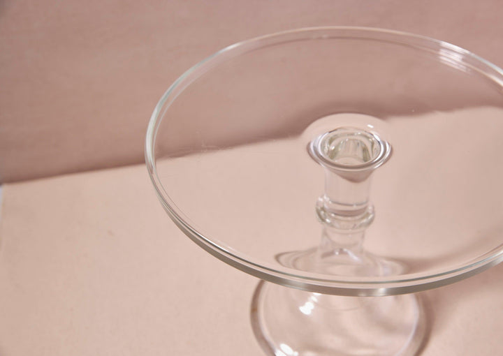 Large Heirloom Glass Cake Stand - Crystal - offe market