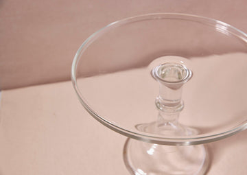Large Heirloom Glass Cake Stand - Crystal - offe market