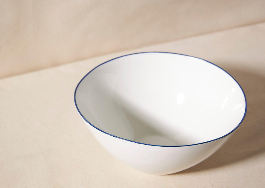 Medium Blue Rim Bowl - offe market