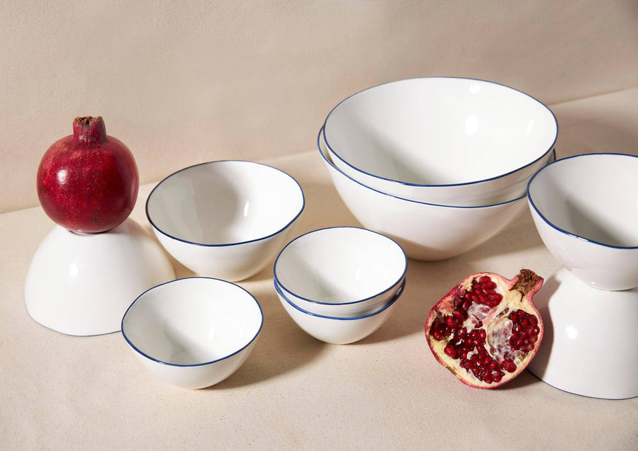 Medium Blue Rim Bowl - offe market