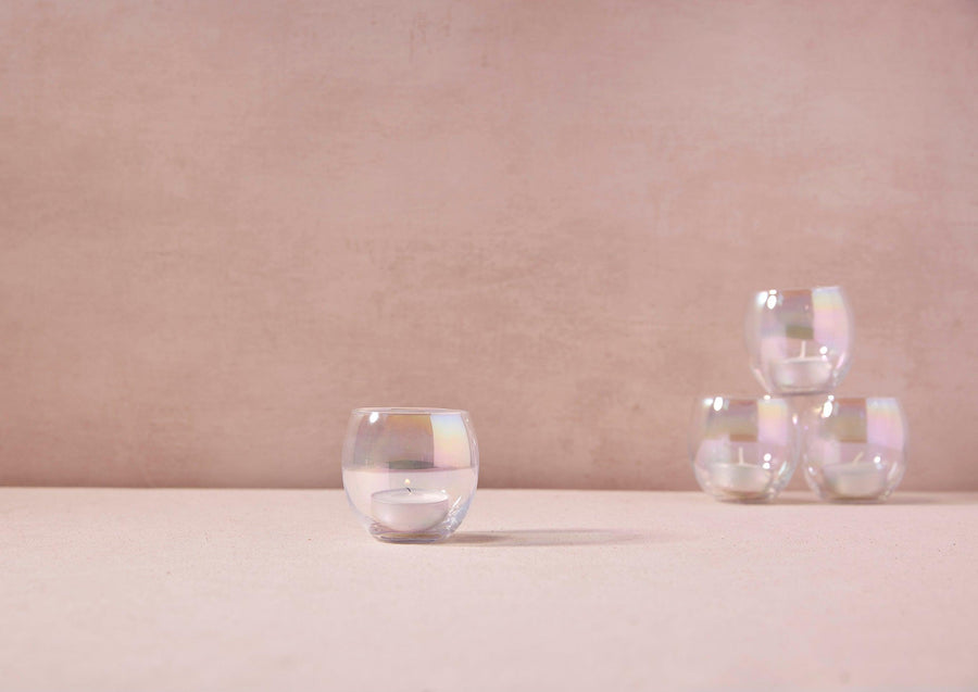 Iridescent Votive Holders, Set of 4 - offe market