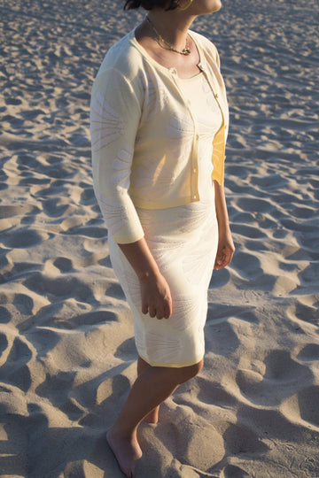 Lacey Dress Set - Yellow Shell - offe market