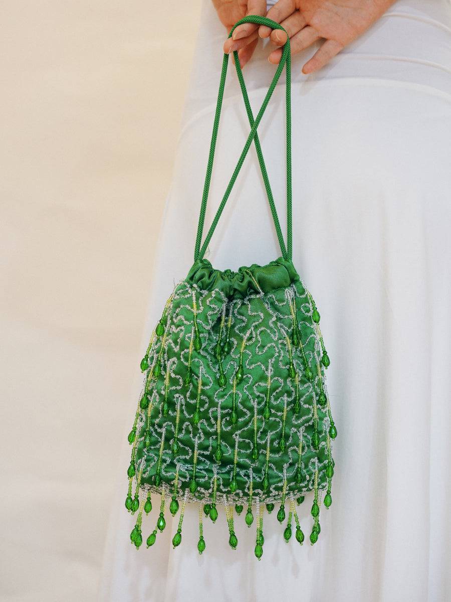 Pouch Fade Beaded - Ultimate Green - offe market