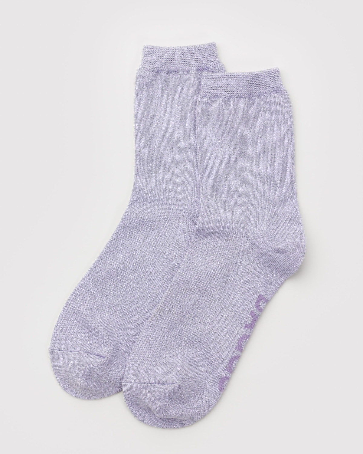 Baggu - Crew Sock - Lilac Metallic -