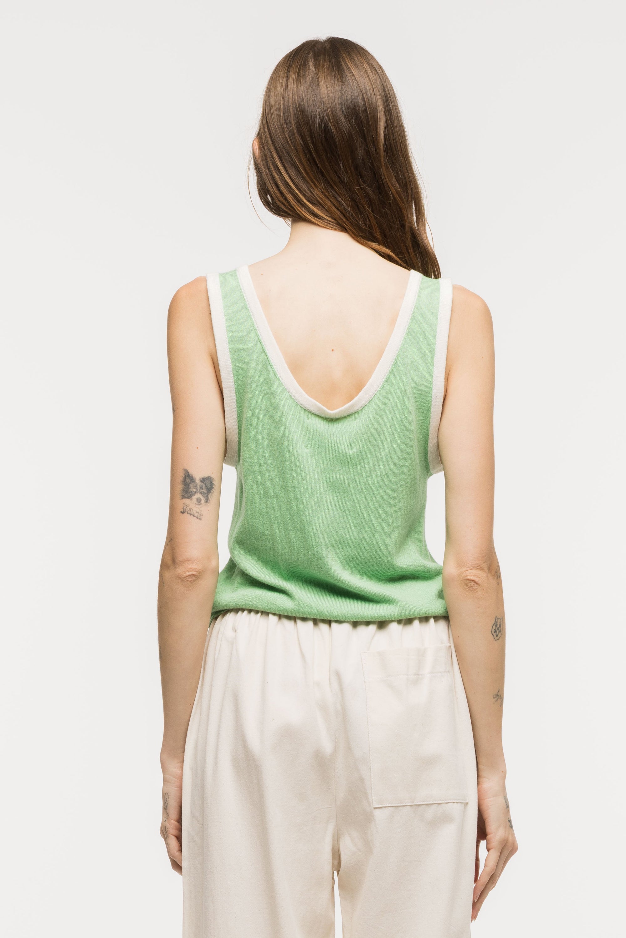 Toit Volant - Kaya Knit Tank Top - Sage -