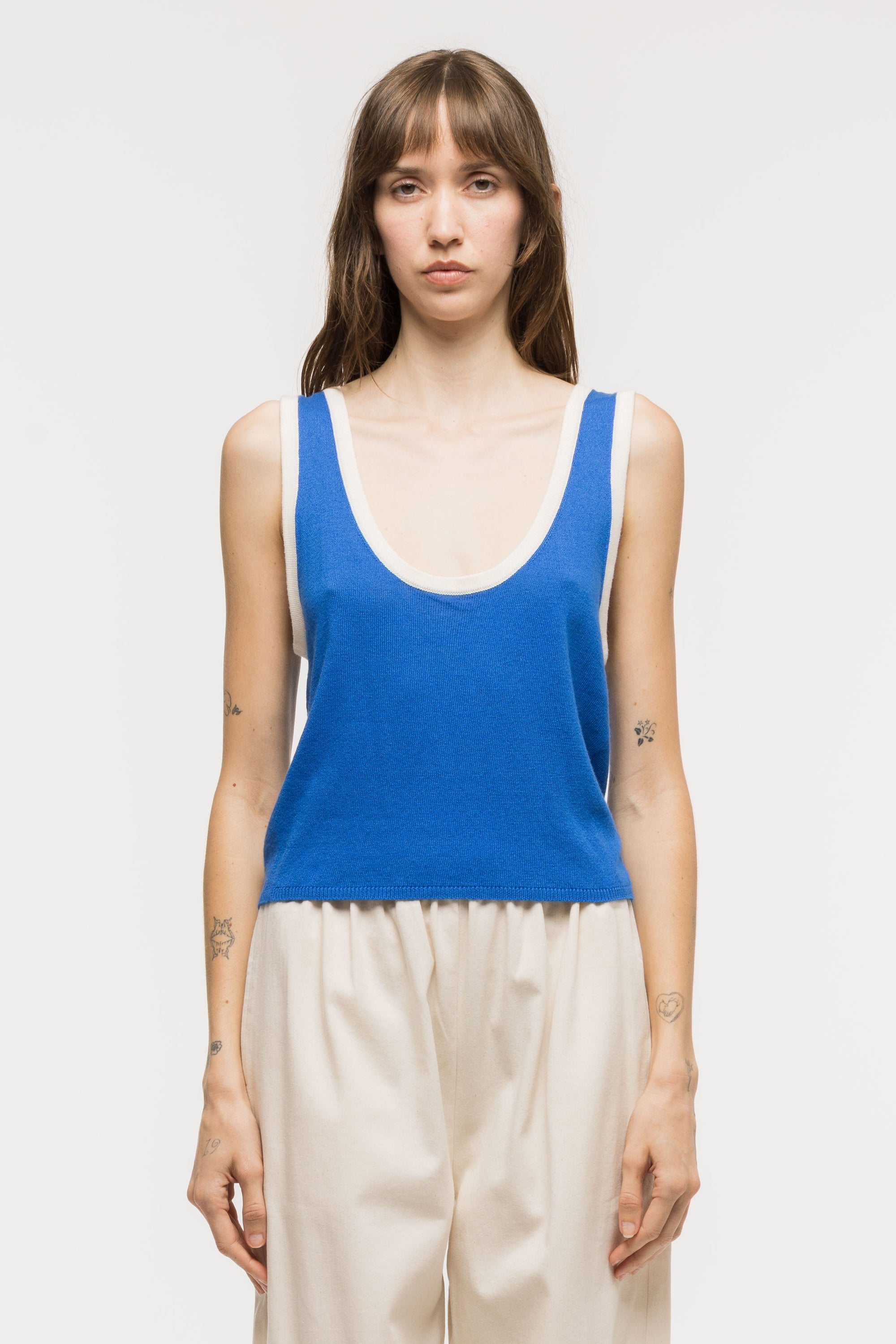 Toit Volant - Kaya Knit Tank Top - Cobalt -