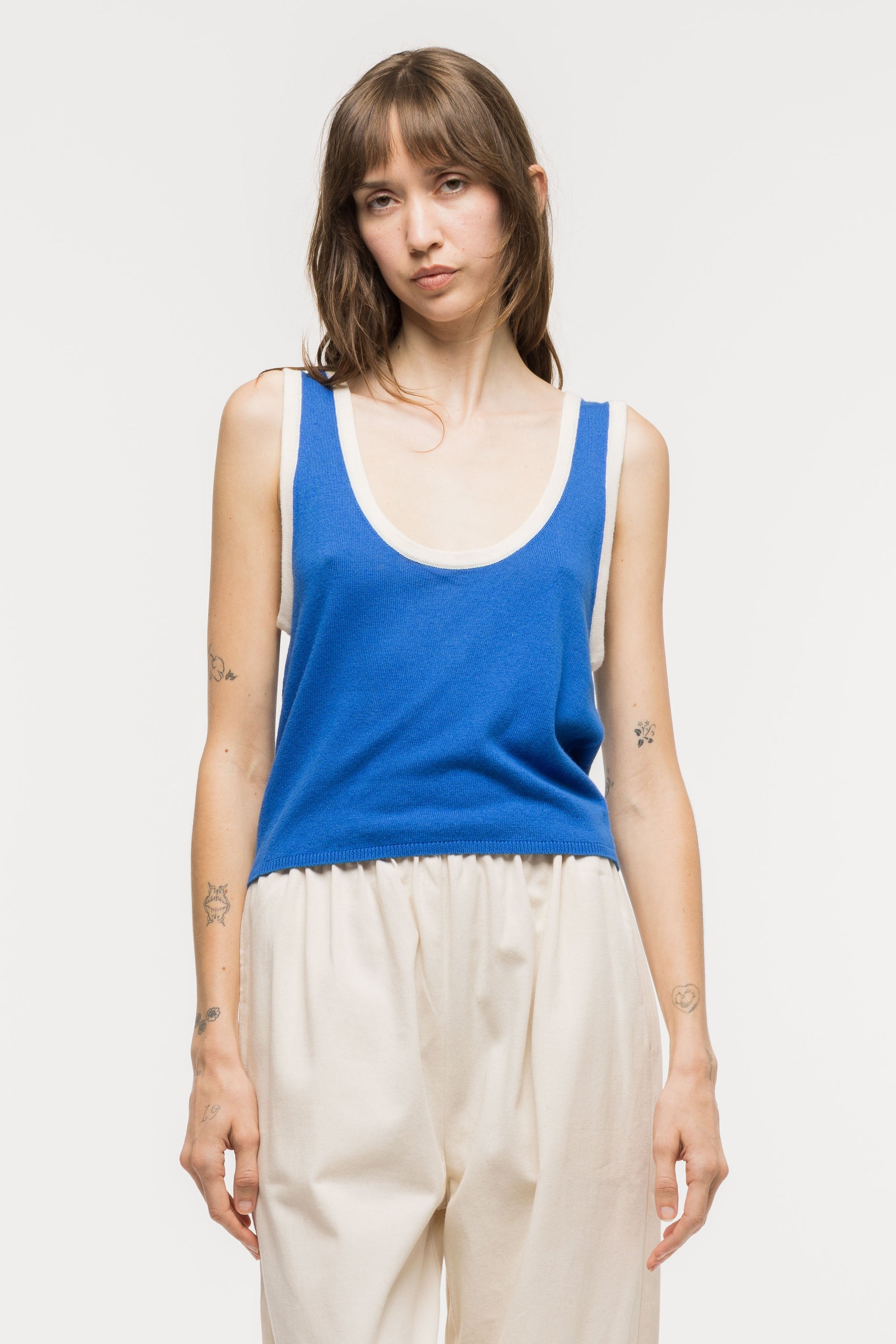 Toit Volant - Kaya Knit Tank Top - Cobalt -