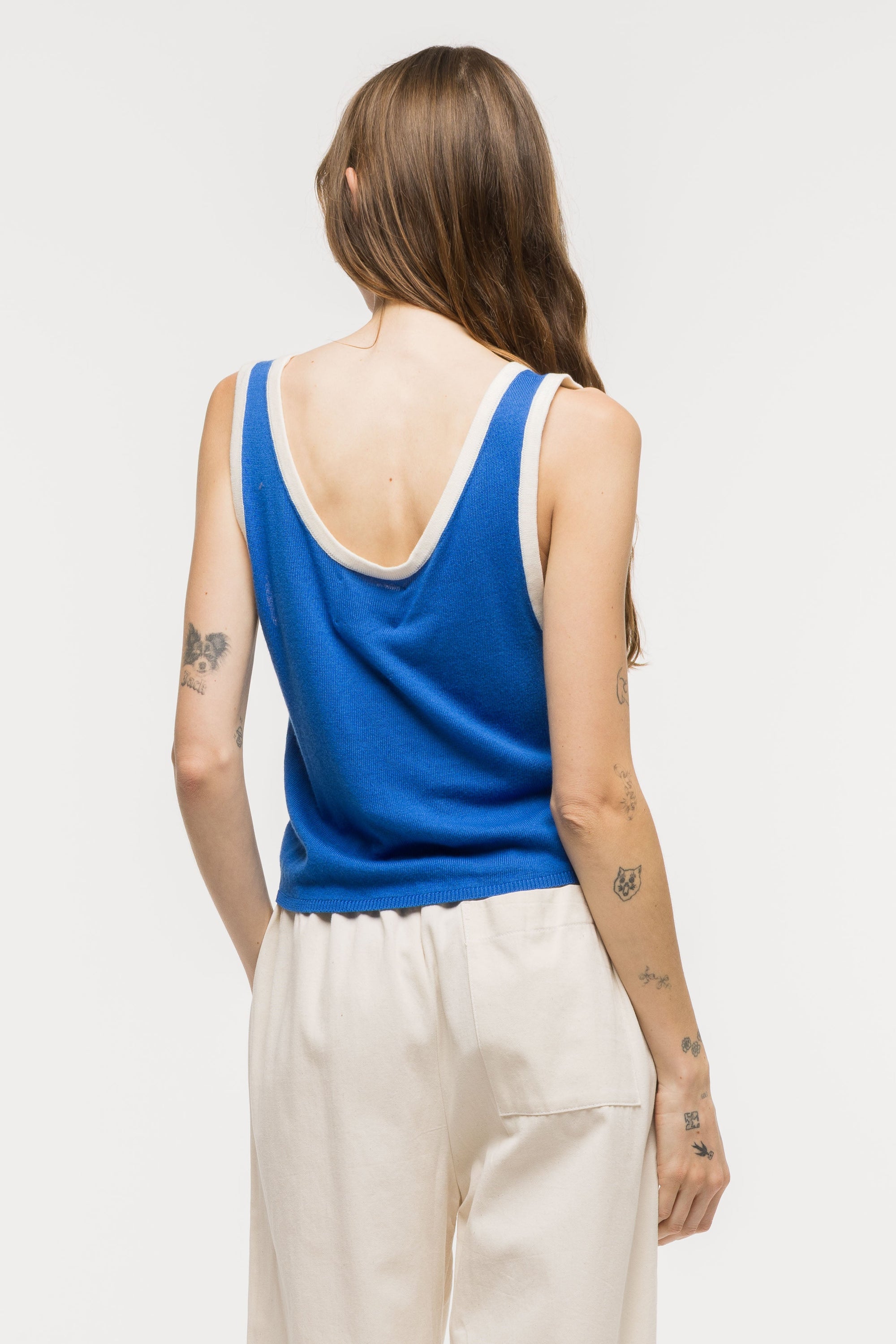 Toit Volant - Kaya Knit Tank Top - Cobalt -