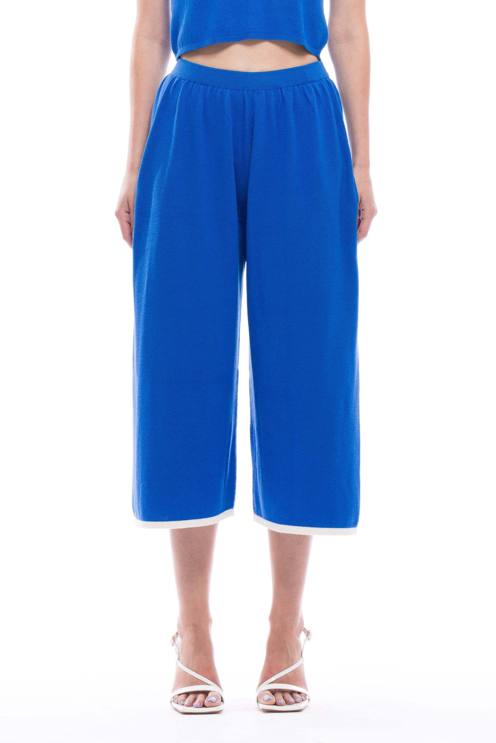 Toit Volant - Kira Knit Long Shorts - Cobalt -
