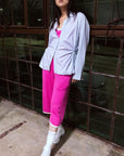 Toit Volant - Kira Knit Long Shorts - Fuchsia -