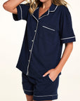 Harper Wilde - Perfect Pima Pajama Shorts - Navy -