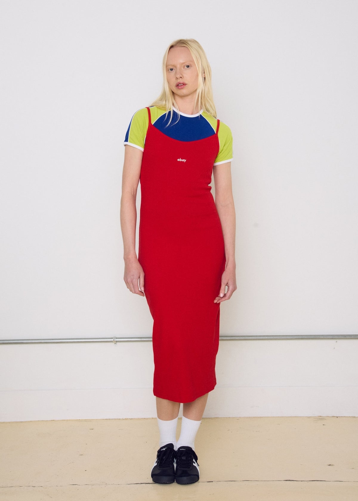 Obey - Bianca Long Tank Dress - Cherry -