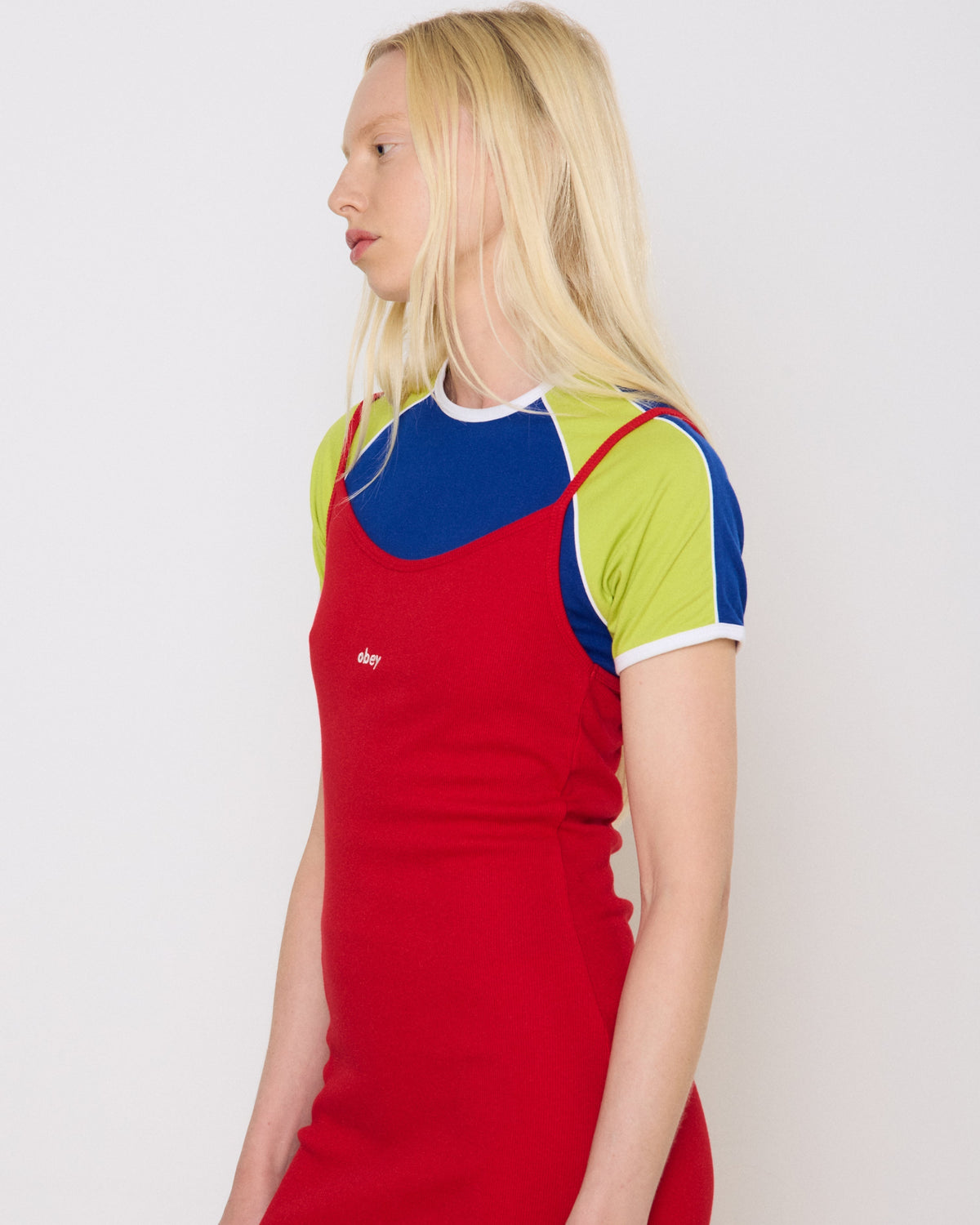 Obey - Bianca Long Tank Dress - Cherry -