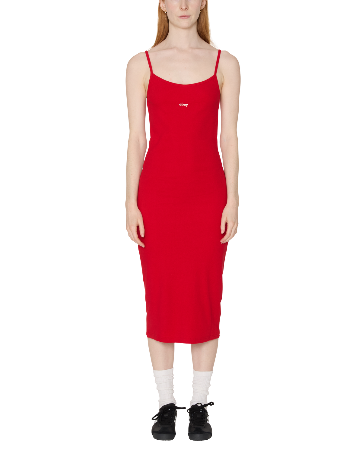 Obey - Bianca Long Tank Dress - Cherry -