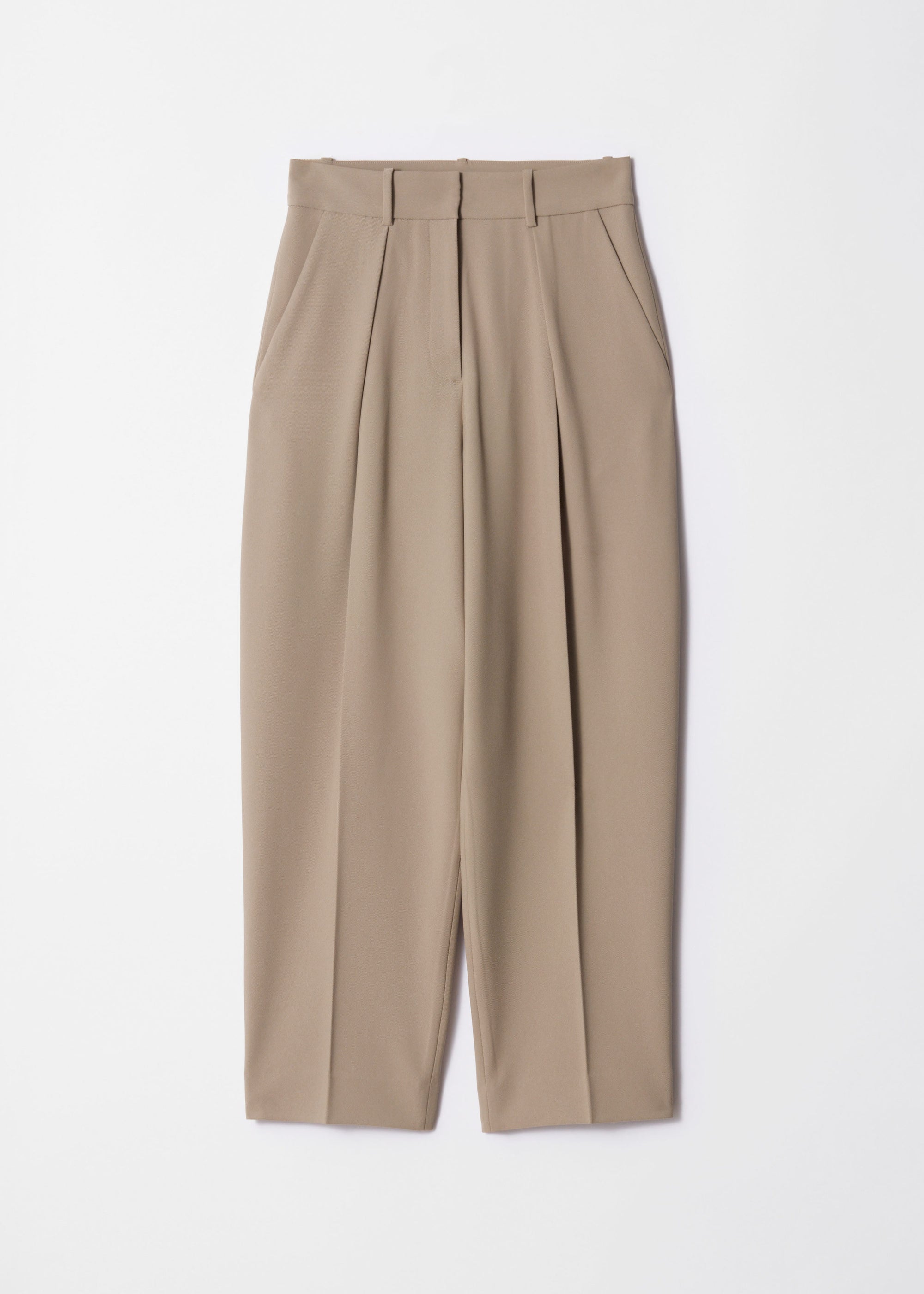& Other Stories - Tailored Tapered Trouser - Beige -