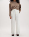 Richer Poorer - Sophia Fluid Wide Leg Trouser - Bone - BONE