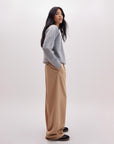 Richer Poorer - Womens Sophia Fluid Wide Leg Trouser - Khaki -