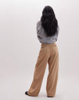 Richer Poorer - Womens Sophia Fluid Wide Leg Trouser - Khaki -