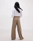 Richer Poorer - Sophia Fluid Wide Leg Trouser - Warm Grey -