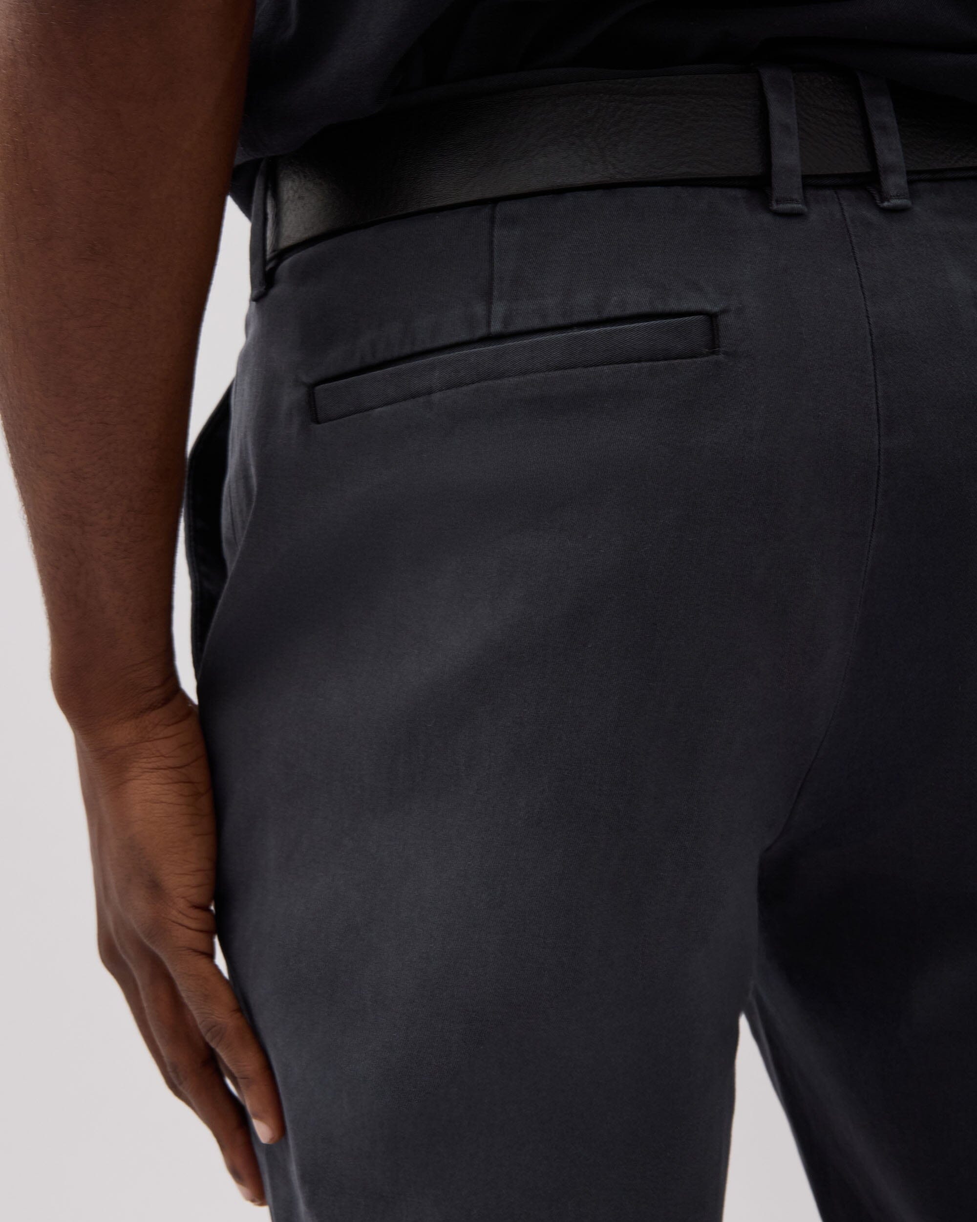 Andie Swim - Mens Lightweight Chino - Stretch Cotton Twill - Black -