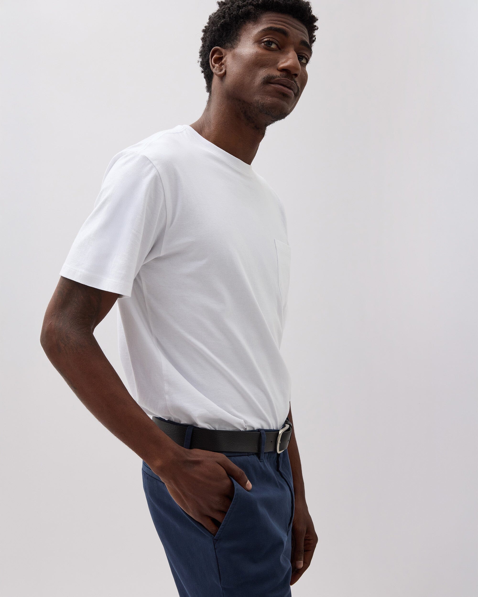 Andie Swim - Mens Lightweight Chino - Stretch Cotton Twill - Blue Nights -