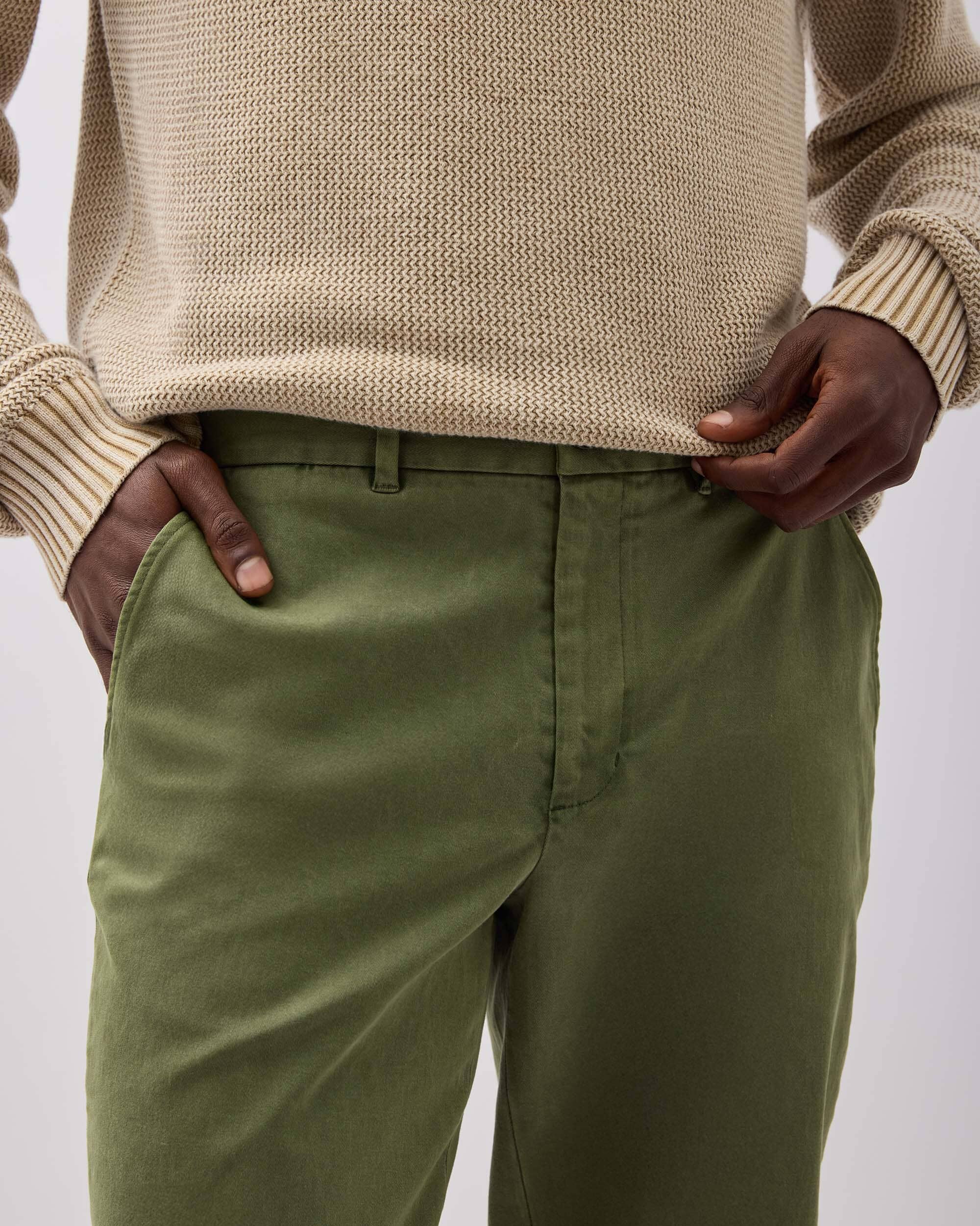 Andie Swim - Mens Lightweight Chino - Stretch Cotton Twill - Cypress -