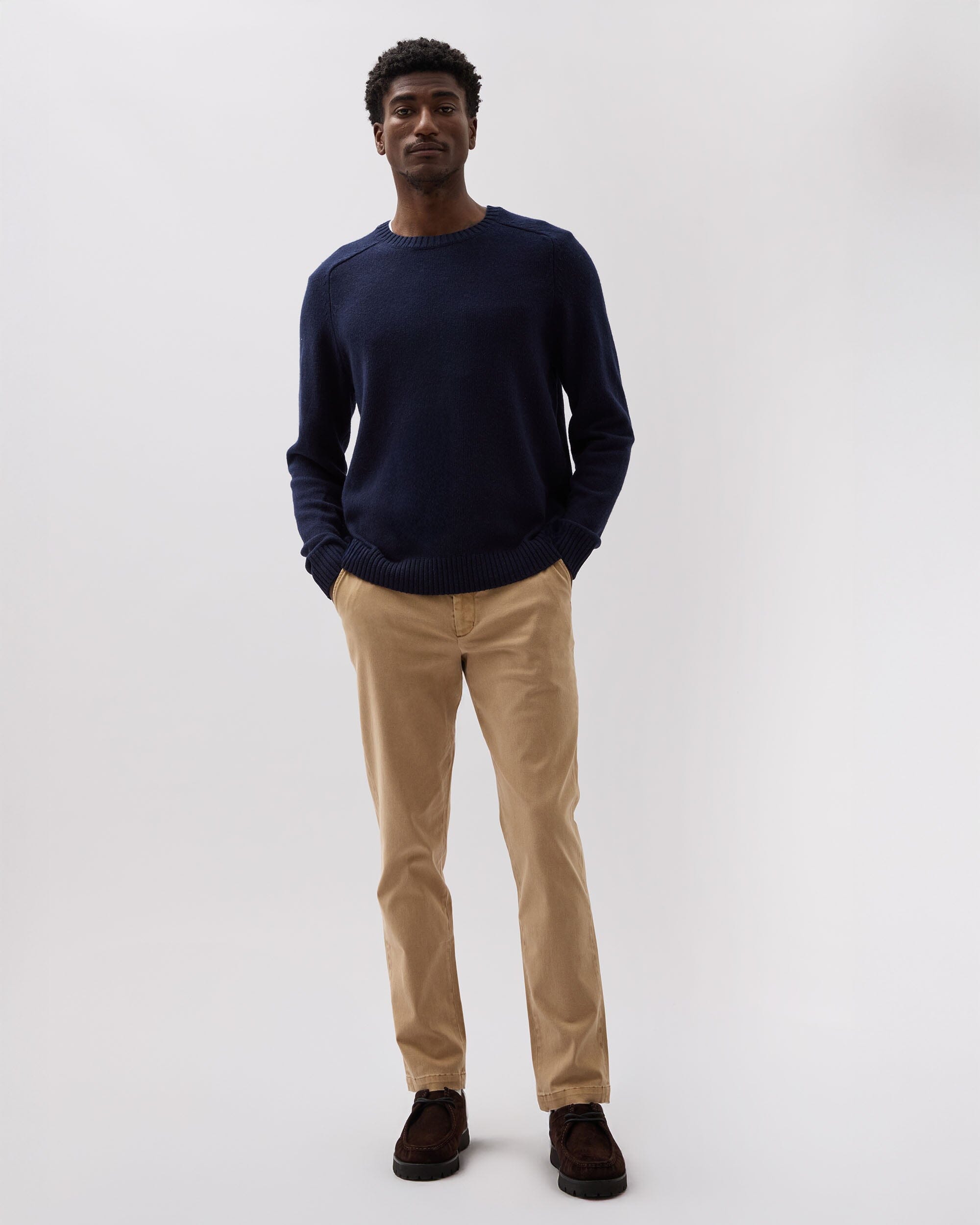 Andie Swim - Mens Lightweight Chino - Stretch Cotton Twill - Khaki - KHAKI
