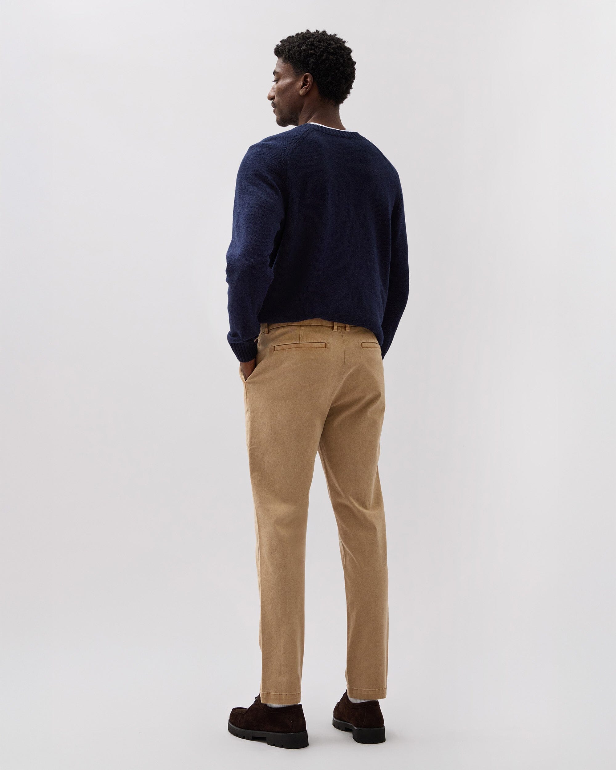 Andie Swim - Mens Lightweight Chino - Stretch Cotton Twill - Khaki -