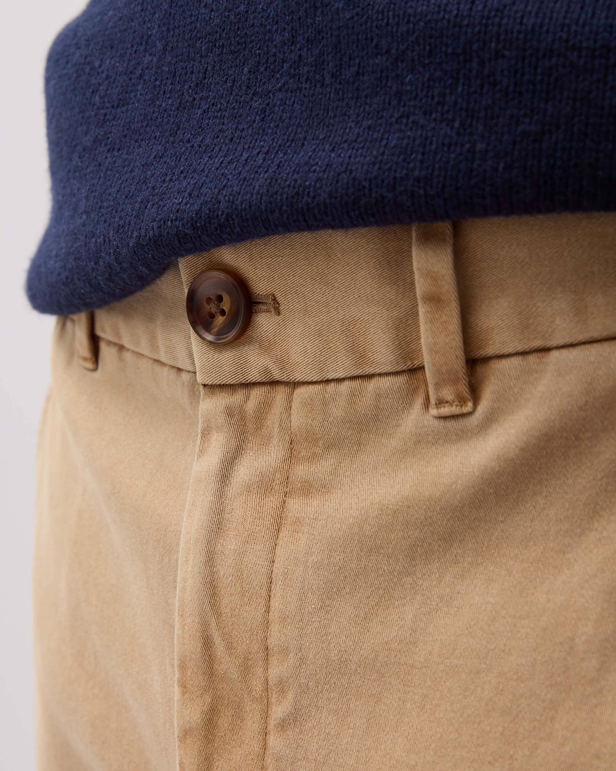 Andie Swim - Mens Lightweight Chino - Stretch Cotton Twill - Khaki -