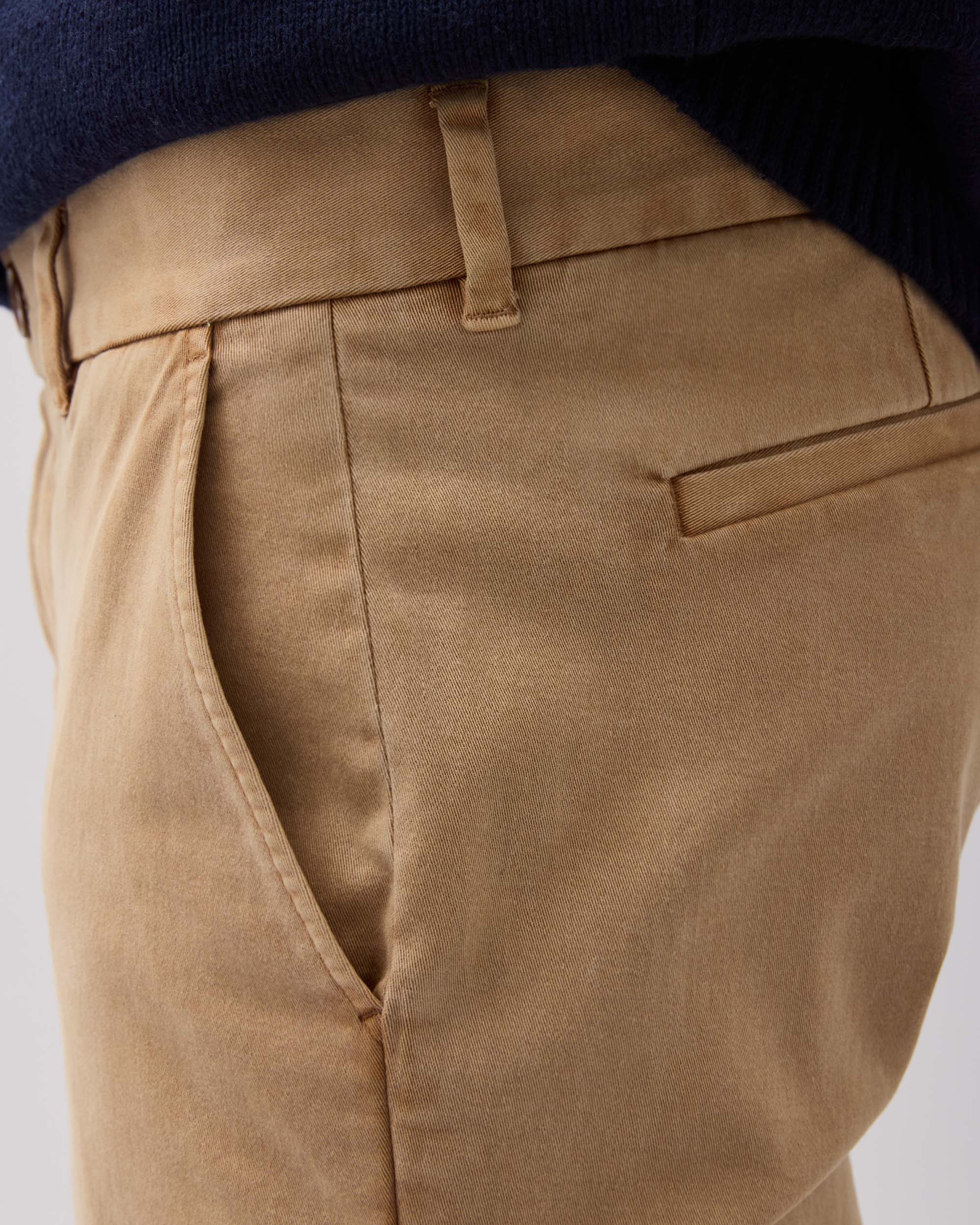 Andie Swim - Mens Lightweight Chino - Stretch Cotton Twill - Khaki -