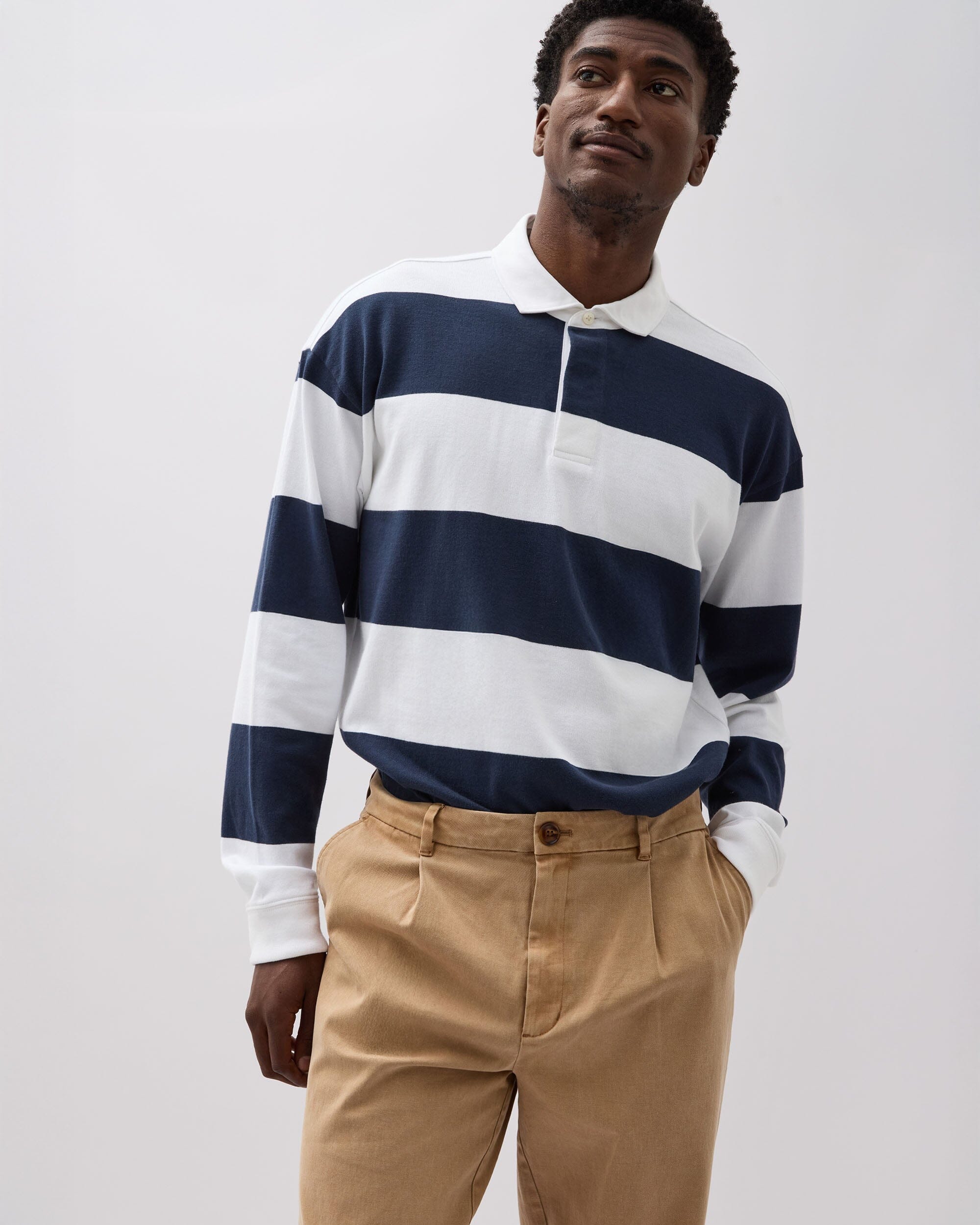 Andie Swim - Mens Pleated Lightweight Chino - Stretch Cotton Twill - Khaki -