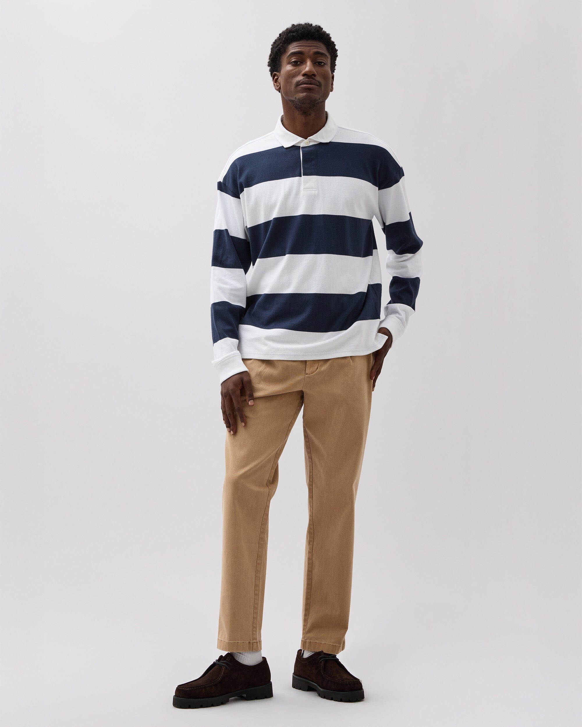 Andie Swim - Mens Pleated Lightweight Chino - Stretch Cotton Twill - Khaki -