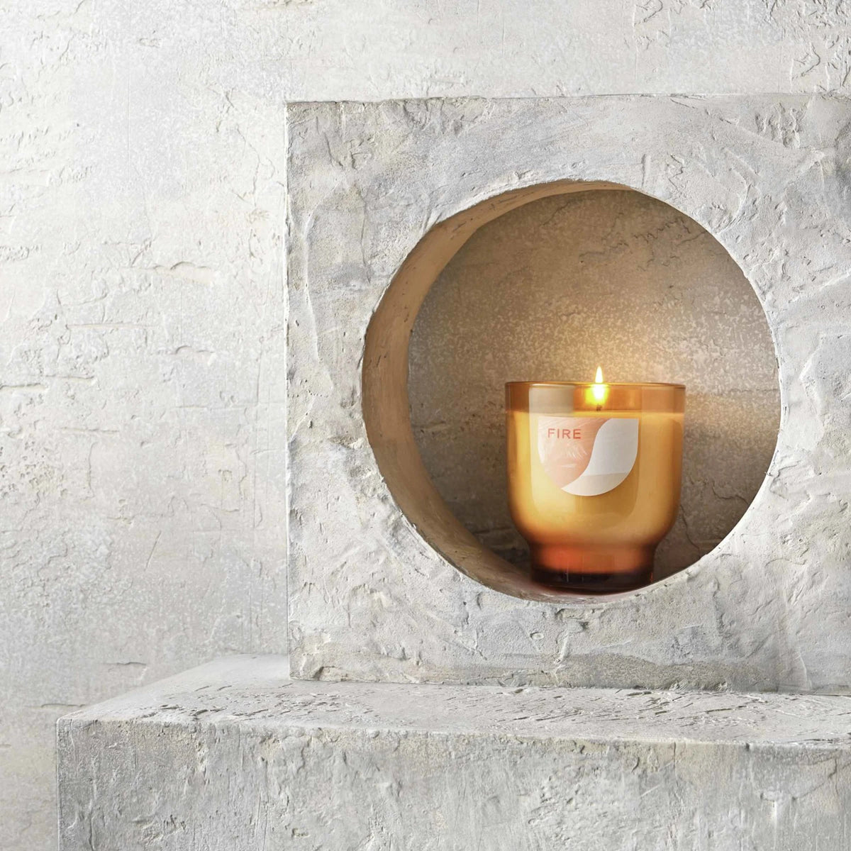 Element Glass Candle - Fire