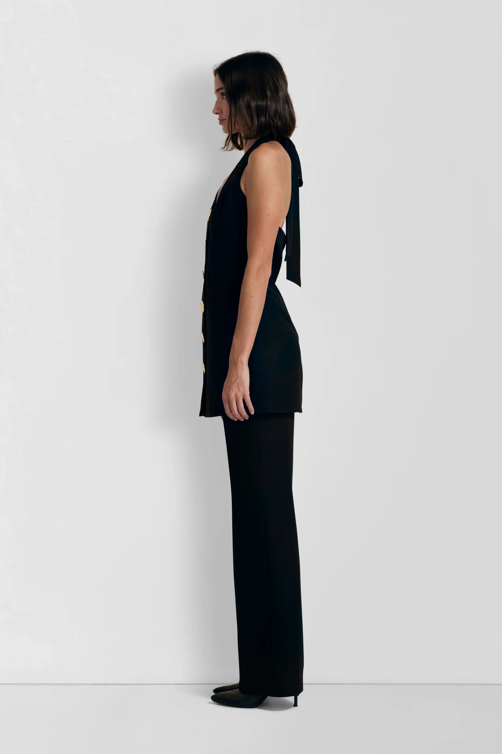 Irida Bootcut Pants in Noir