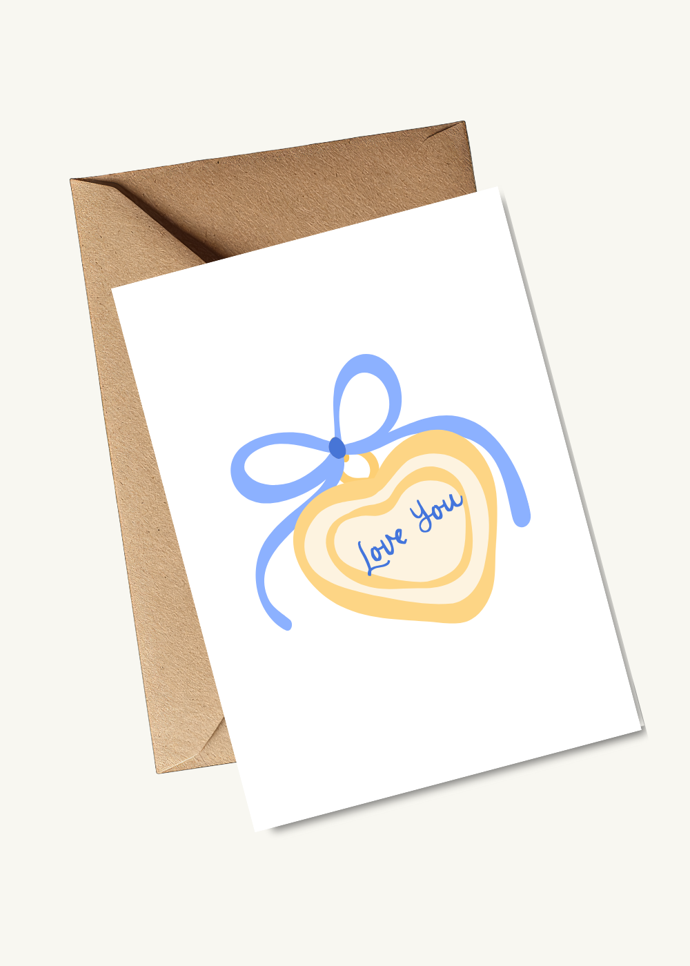 Nice Paper - Greeting Card - Love You Locket -