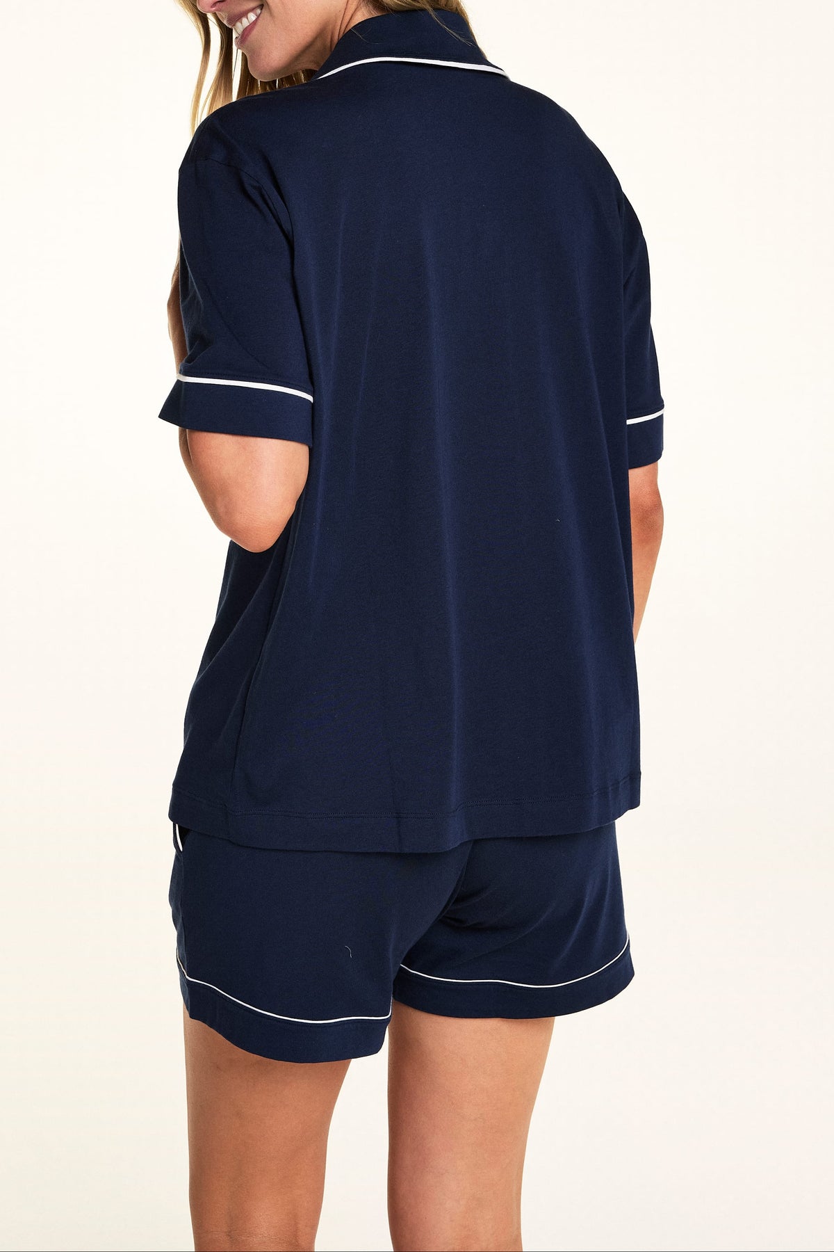 Harper Wilde - Perfect Pima Pajama Shorts - Navy -
