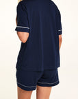 Harper Wilde - Perfect Pima Pajama Shorts - Navy -
