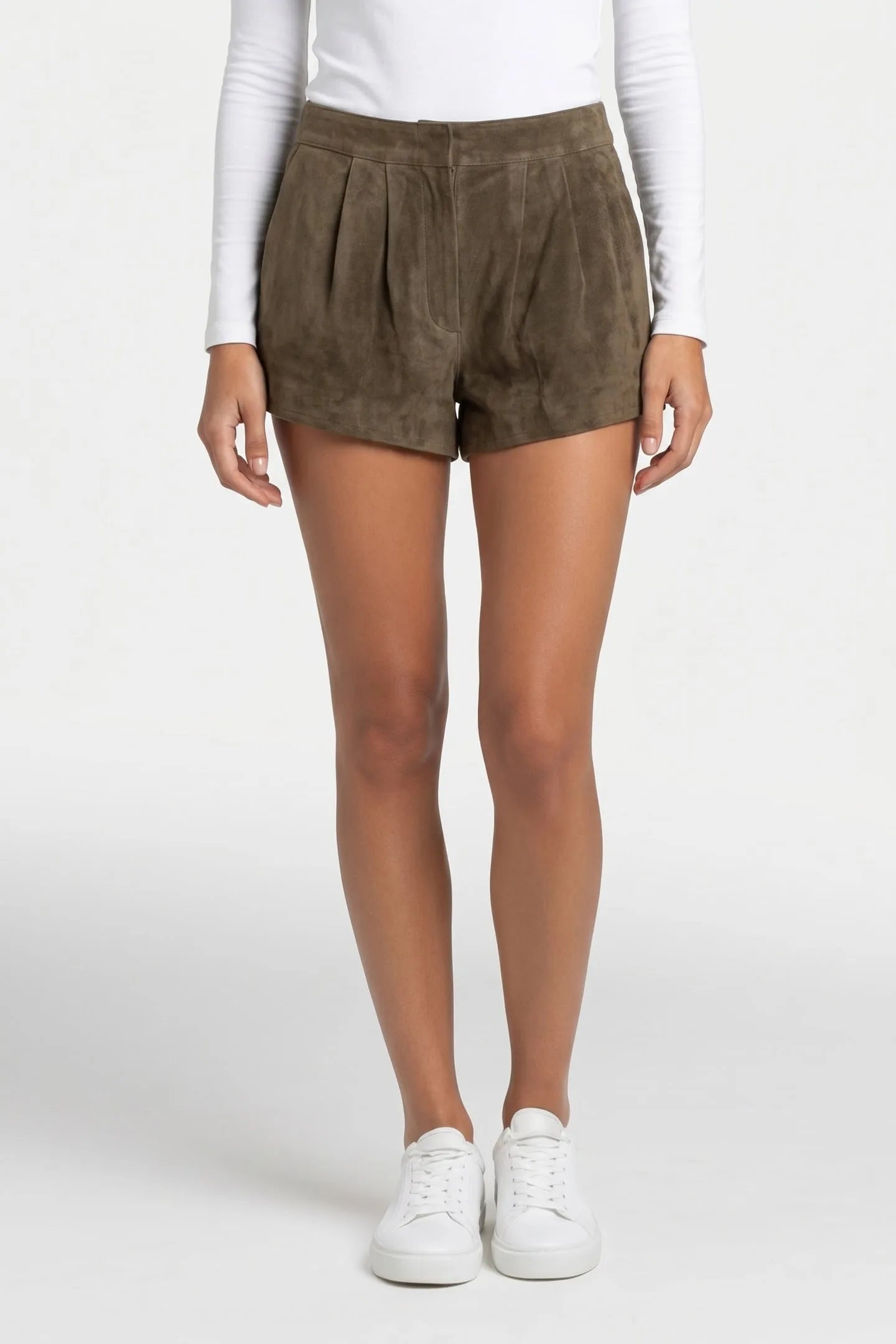 & Other Stories - Smile Suede Shorts - Khaki -