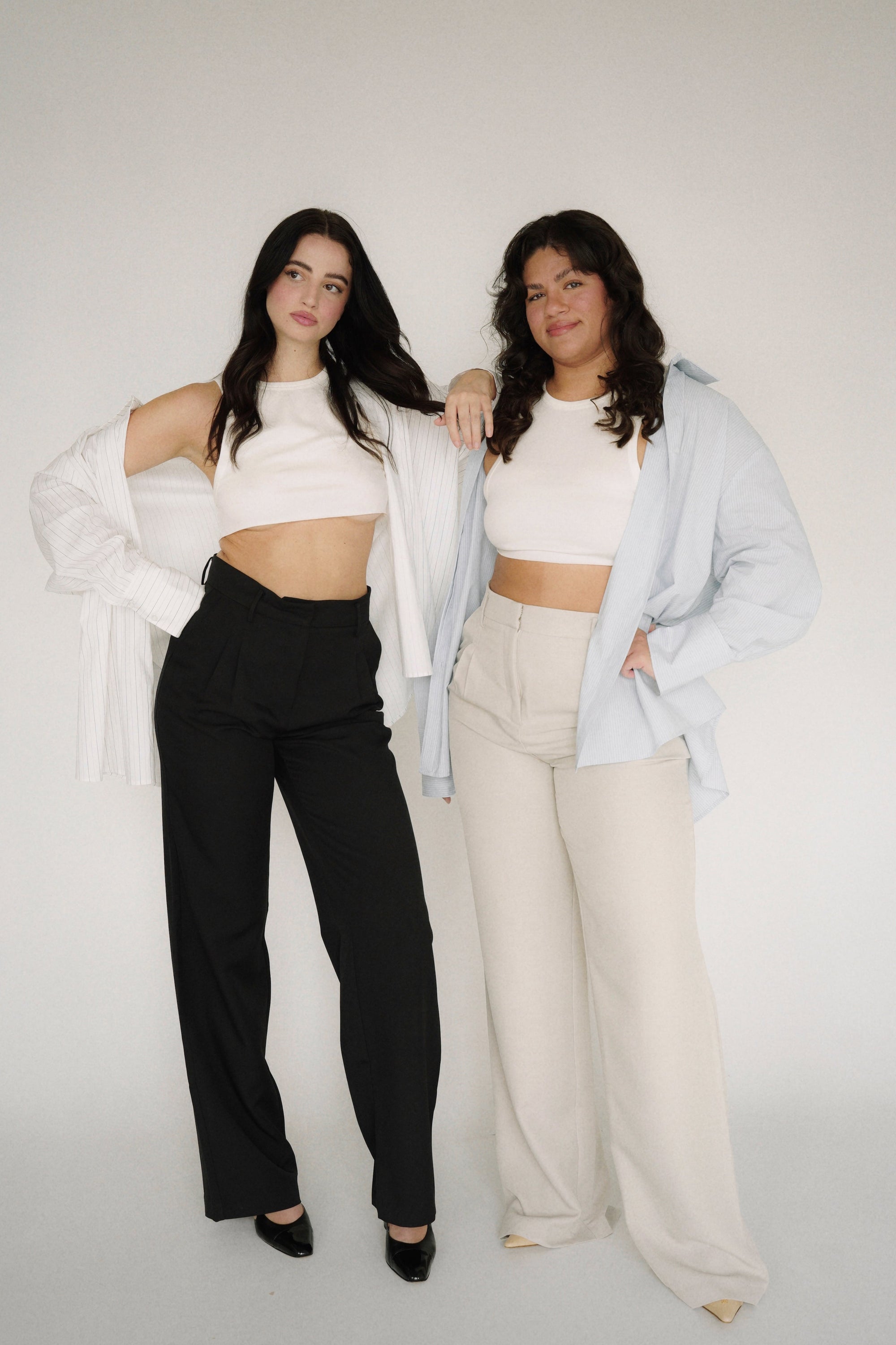 Gergana Ivanova - Amber Shirt White Blue Stripe -