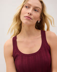 Richer Poorer - Monica Tank - Burgundy -